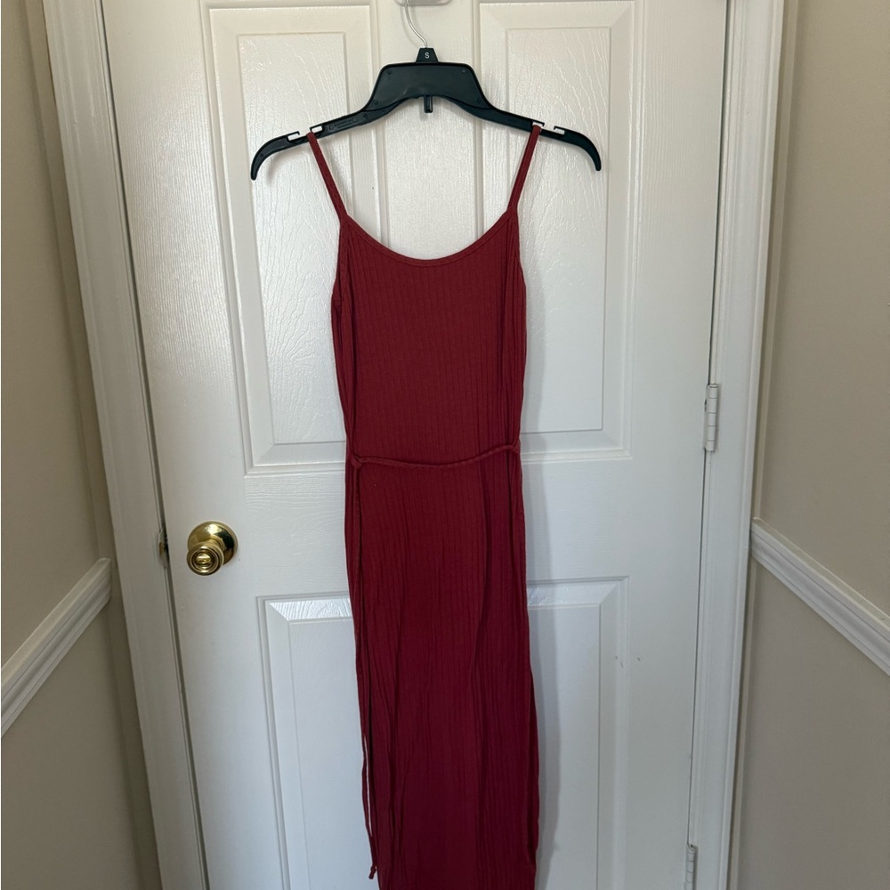 Pink Bodycon Sleeveless Maxi Dress